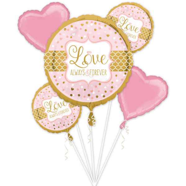 Zestaw balonów na Ślub "Love Always & Forever"