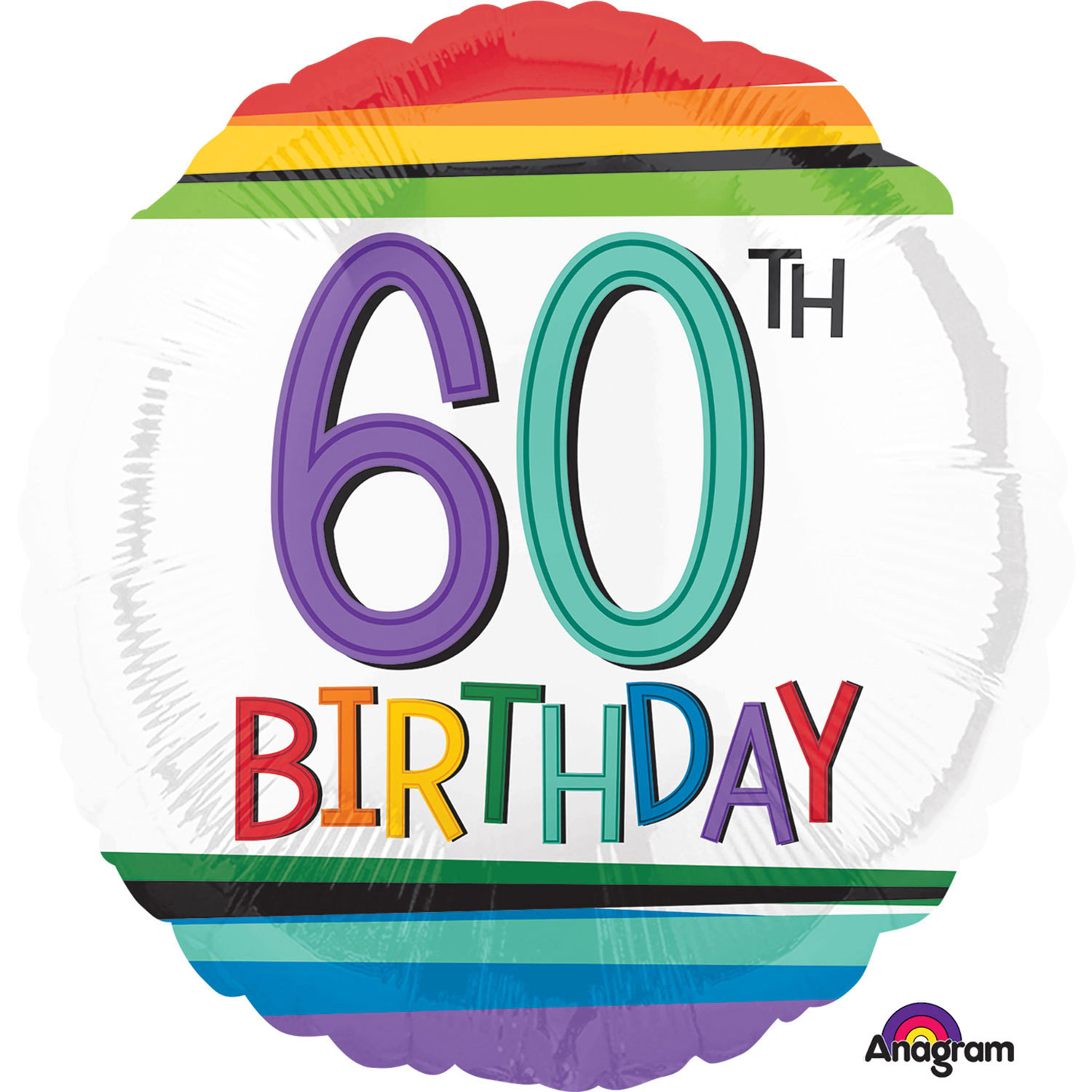 Balon foliowy na "60 urodziny" / 3443701