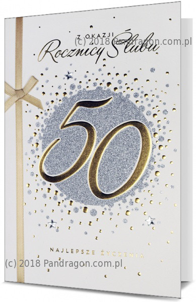 Kartka na rocznicę ślubu "50 Rocznica Ślubu / HM100-743