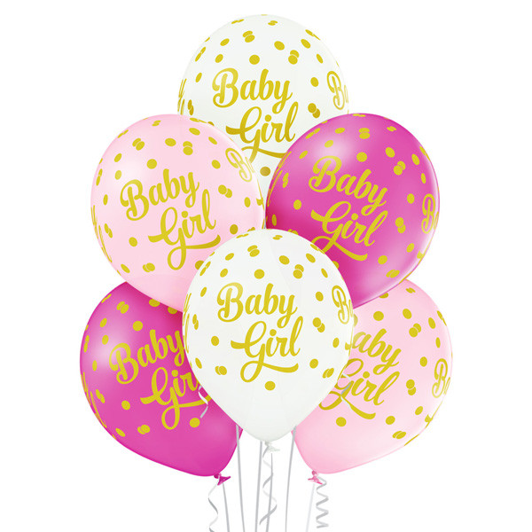 Balony na Narodziny dziecka lateksowe "Baby Girl" / 5000218