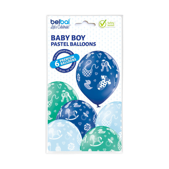 Balony lateksowe "Shower Baby Boy"