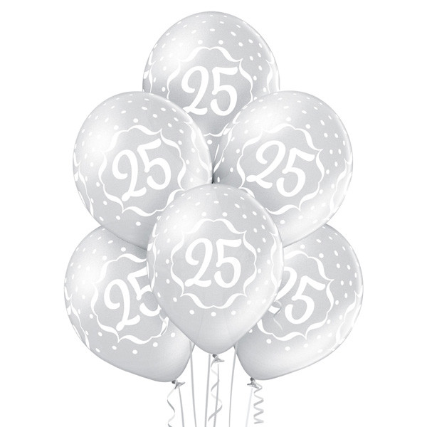 Balony lateksowe na 25 Rocznicę Ślubu