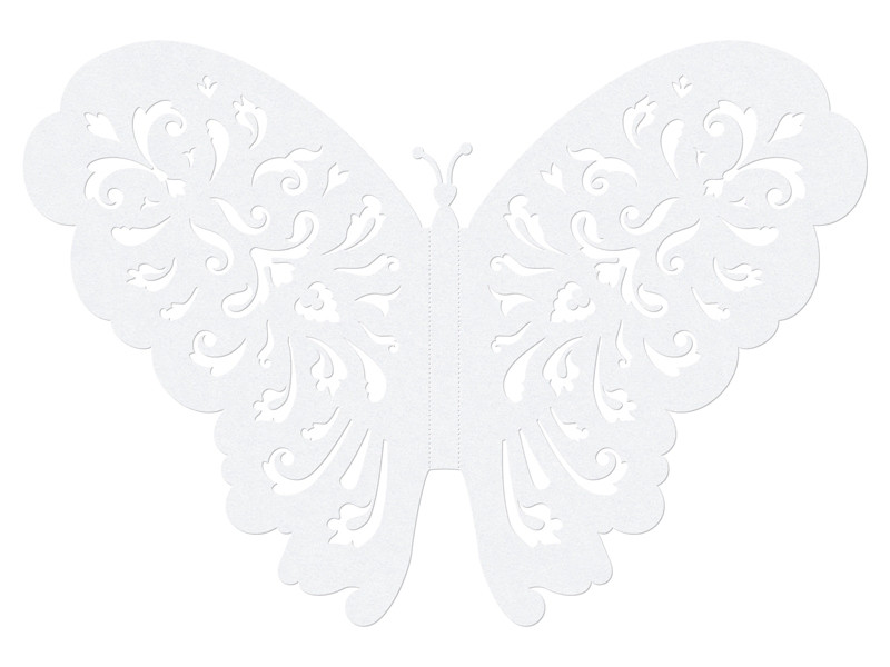 Dekoracje papierowe "Motyl" / 14 cm