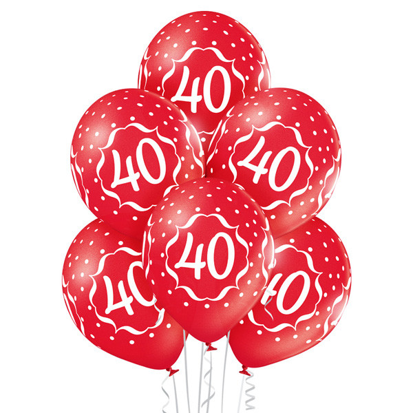 Balony lateksowe na 40 Rocznicę Ślubu