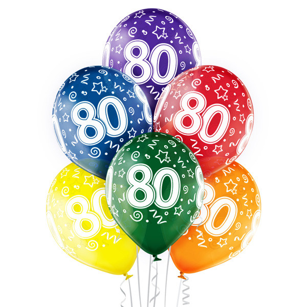 Balony na 80 urodziny / 5000194