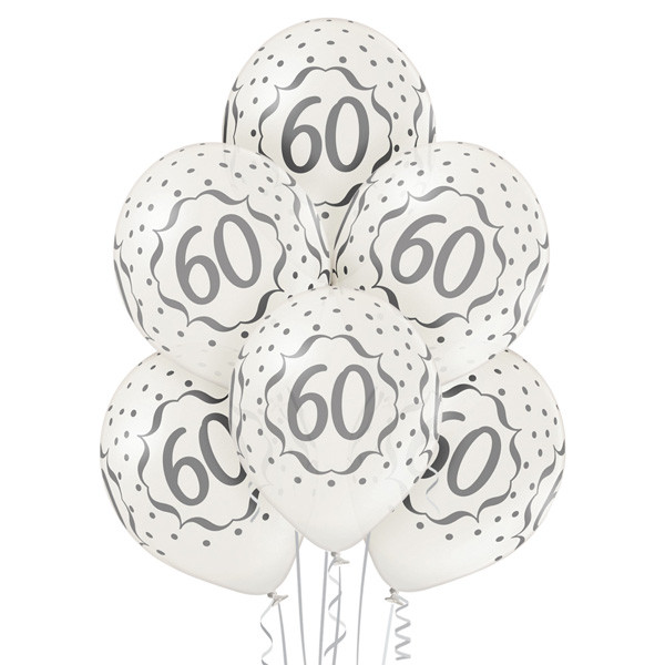 Balony lateksowe na 60 Rocznicę Ślubu