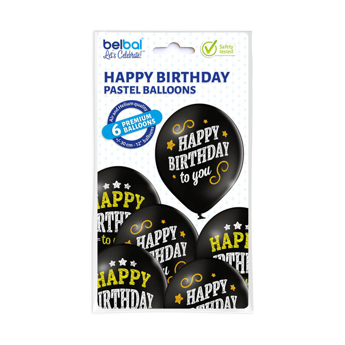 Balony urodzinowe z napisem "Happy Birthday" / 5000271