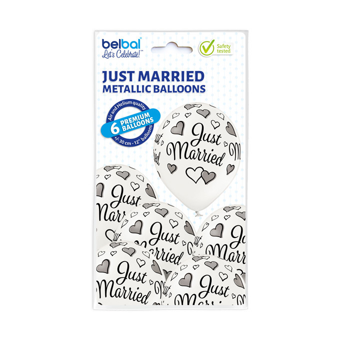 Balony lateksowe "Just Married" / 5000294
