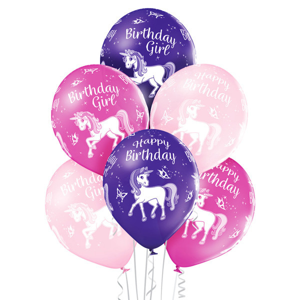 Balony urodzinowe z napisem "Birthday Girl"/ 5000228