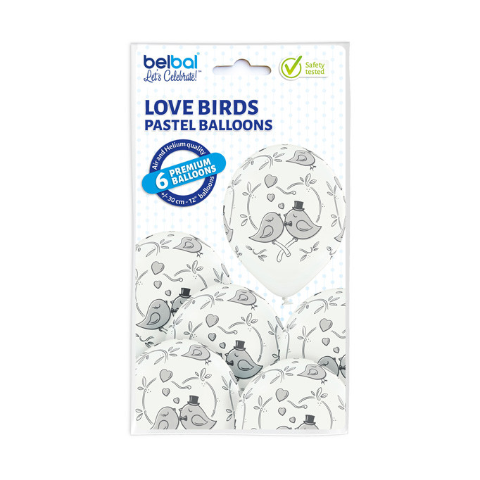 Balony lateksowe "Love Birds"