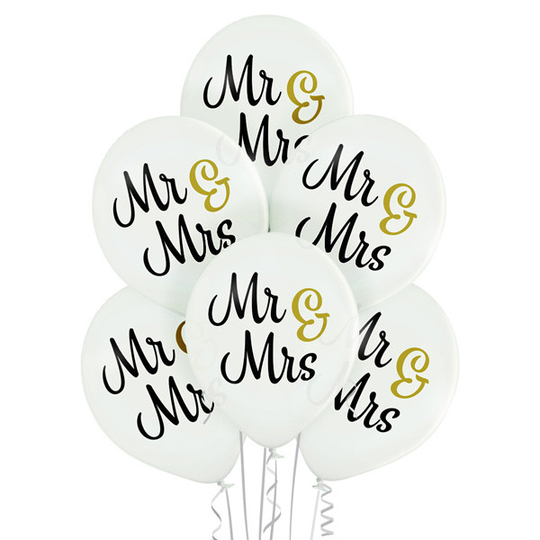 Balony lateksowe "Mr & Mrs" / 5000313