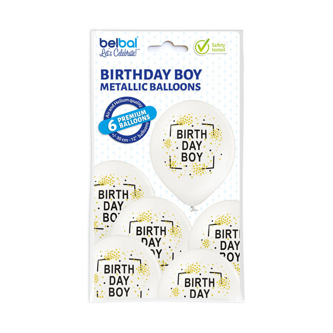 Balony urodzinowe z napisem "Birthday Boy" / 5000227