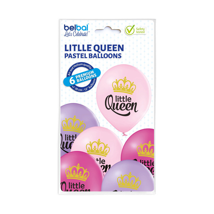 Balony lateksowe "Little Queen" / 5000302