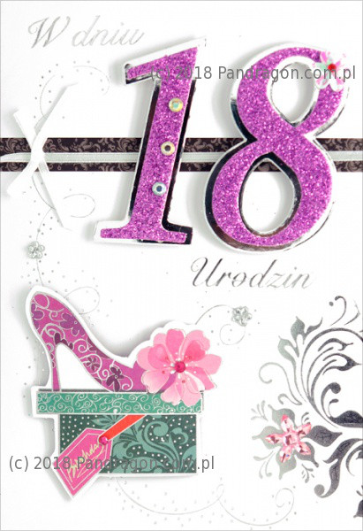 Kartka urodzinowa na 18 Urodziny / HM200-505