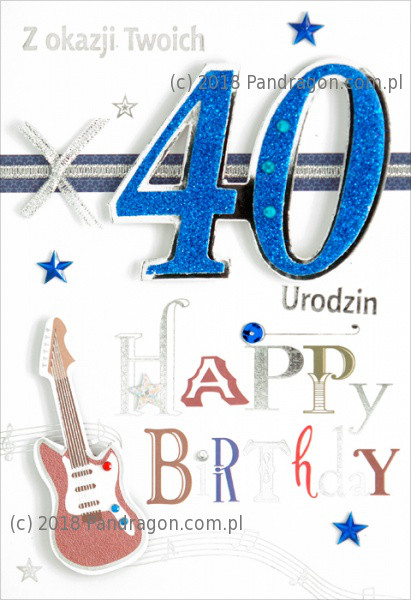 Karnet na 40 Urodziny / HM200-508