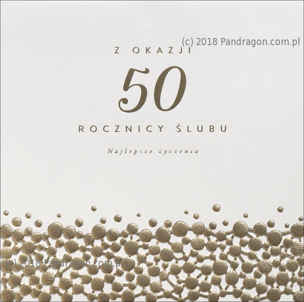 Kartka na rocznicę ślubu "50 Rocznica Ślubu" / HM100-689