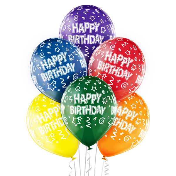 Balony urodzinowe z napisem "Happy Birthday" / 5000268