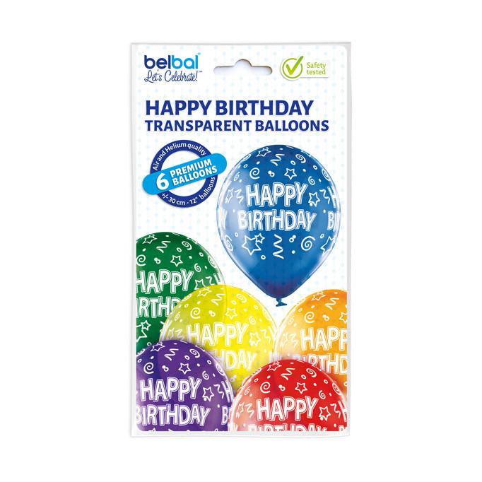 Balony urodzinowe z napisem "Happy Birthday" / 5000268