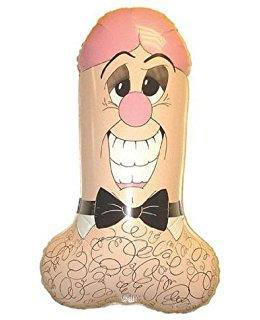 Balon foliowy "Mr Penis" (niezapakowany) / 90 cm