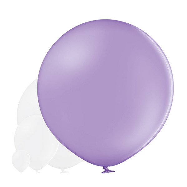 Balon lateksowy OLBO Belbal - pastelowy lawendowy / średnica 1 m