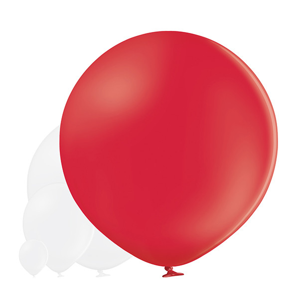 Balon lateksowy OLBO Belbal - pastelowy czerwony / średnica 1 m