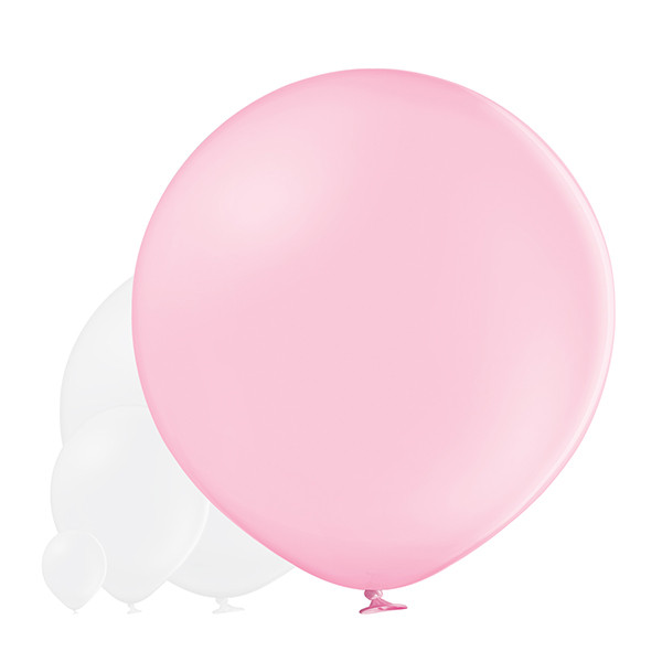 Balon lateksowy OLBO Belbal - pastelowy pudrowy róż / średnica 1 m