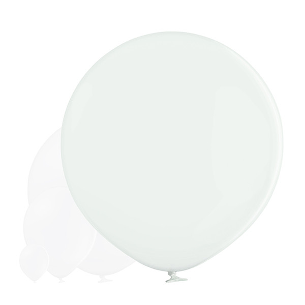 Balon lateksowy OLBO Belbal - pastelowy biały / średnica 1 m