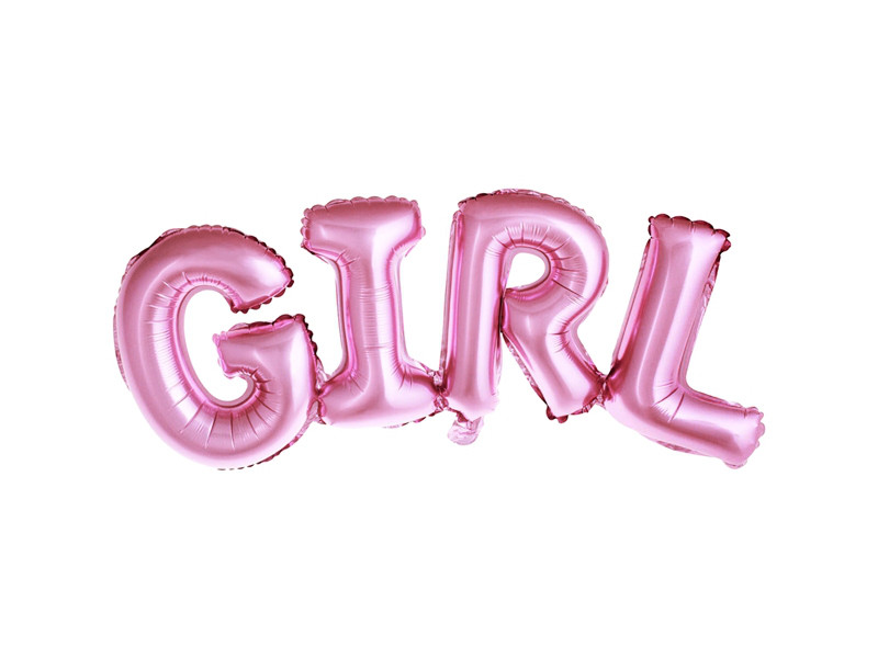 Balon na Narodziny dziecka foliowy napis "Girl"