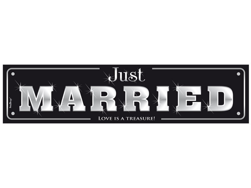 Tablica rejestracyjna "Just Married" / TT75