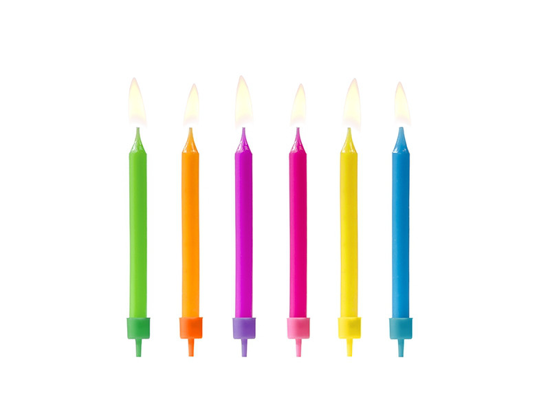 Świeczki urodzinowe Kolorowe, mix / SCP-4