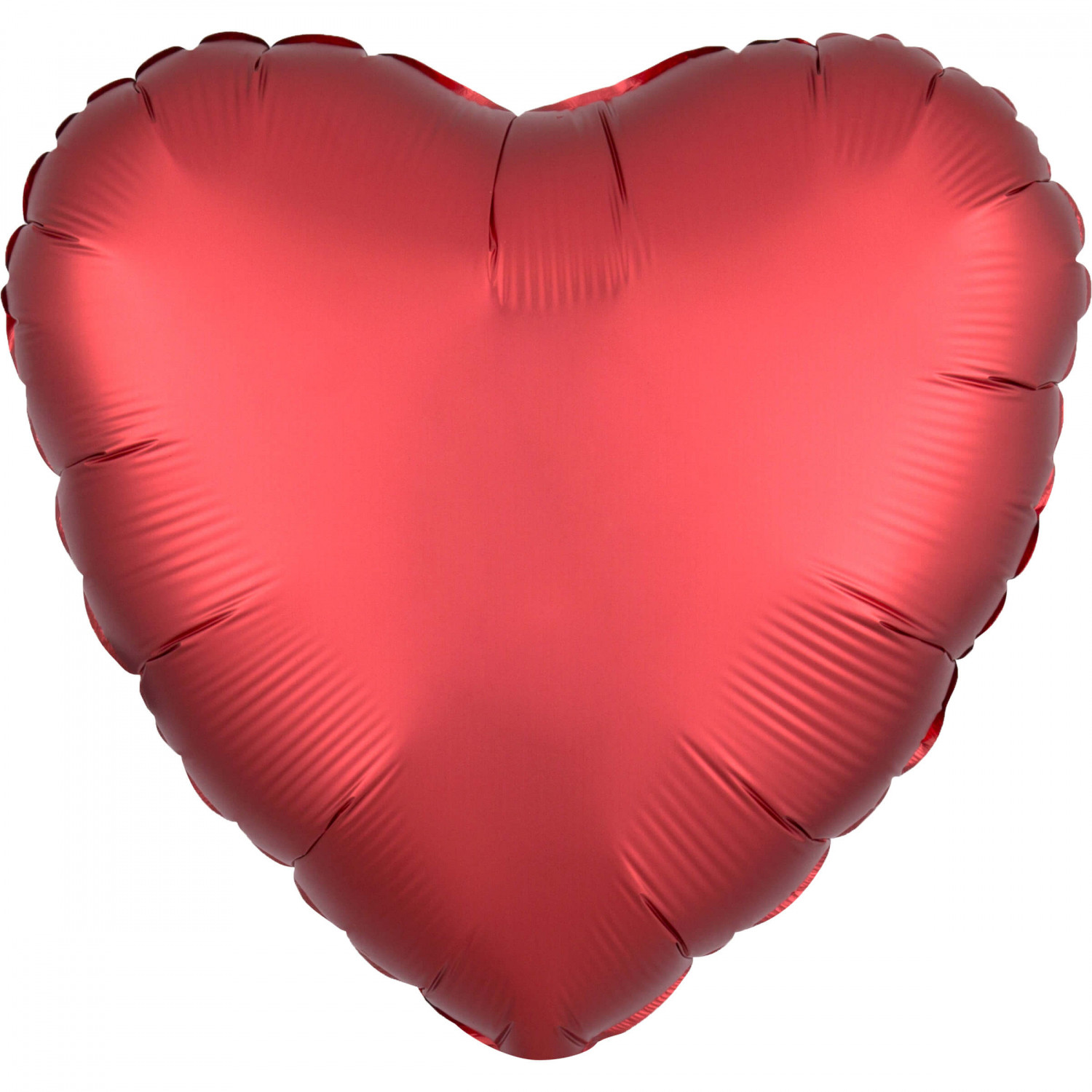 Balon foliowy Satin Luxe - Serce czerwone / 43 cm