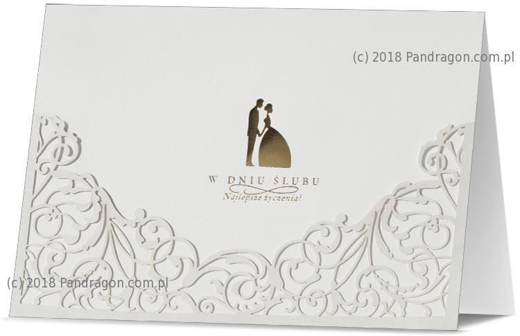 Kartka na wesele "W dniu Ślubu" / HM100-710