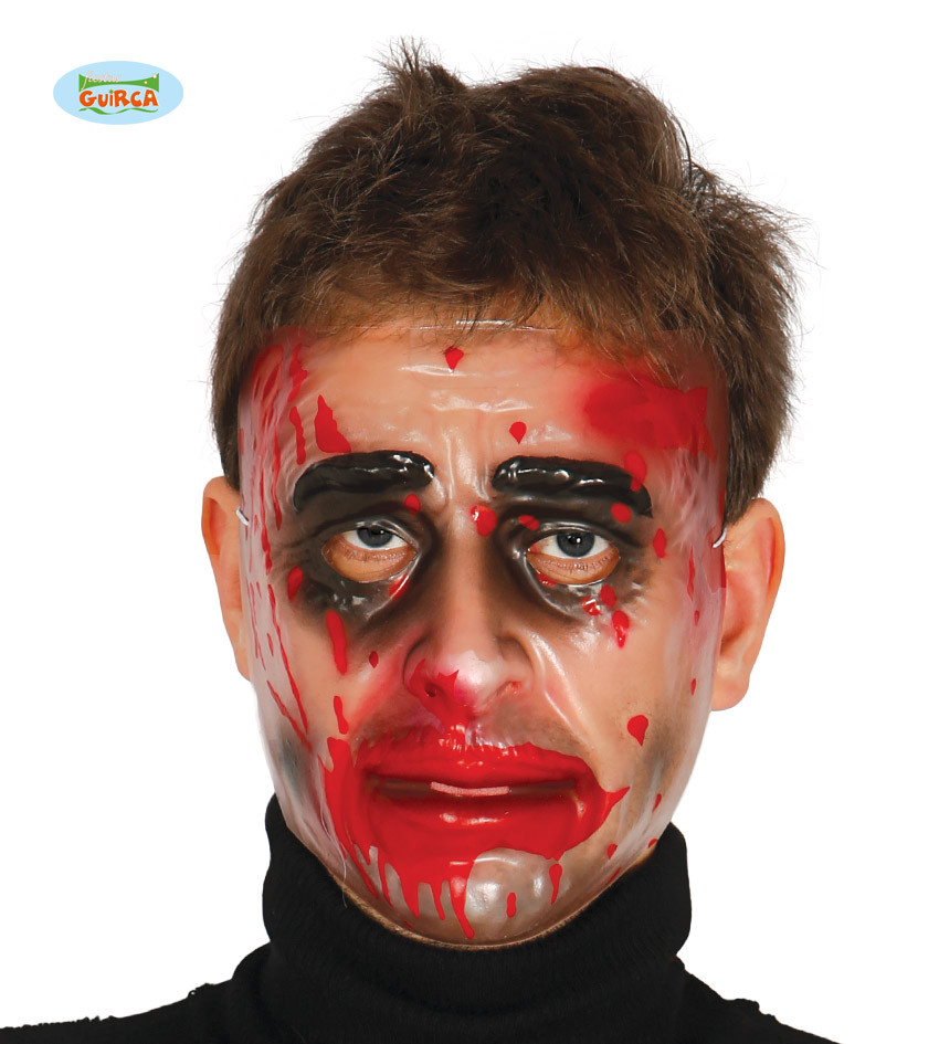 Maska na Halloween "Zakrwawiona twarz" dla mężczyzny