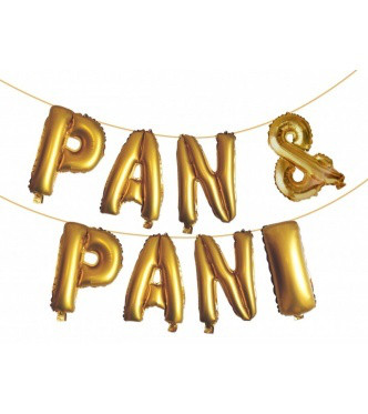 Girlanda z balonów napis "Pan&Pani"