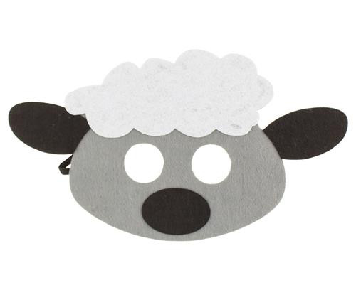 Maska filcowa Owca, 25x14 cm