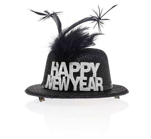 Przypinka sylwestrowa kapelusik "Happy New Year" / 51CH24