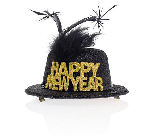Przypinka sylwestrowa kapelusik "Happy New Year" / 51CH2Z