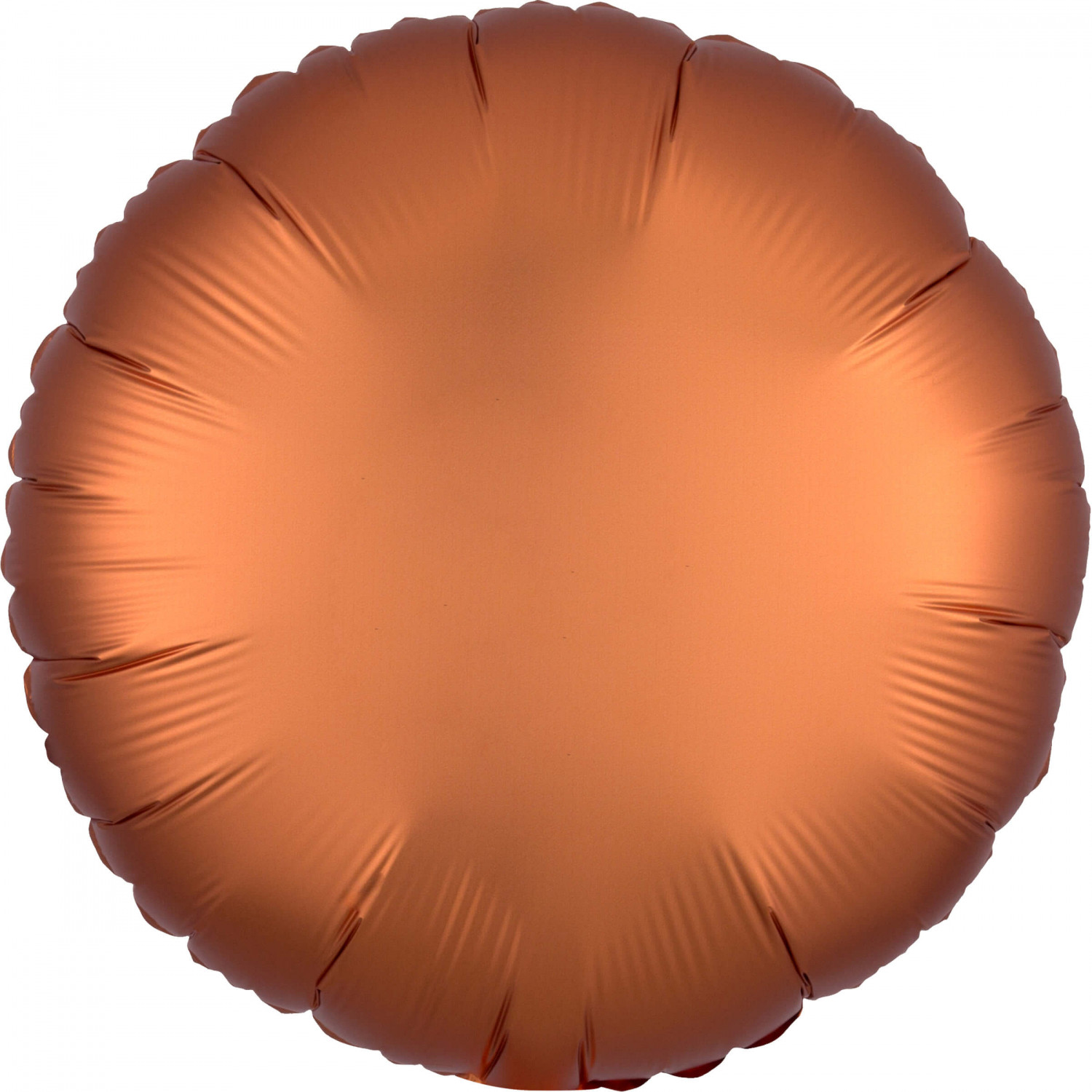 Balon foliowy Satin Luxe - Okrągły pomarańczowy / 43 cm