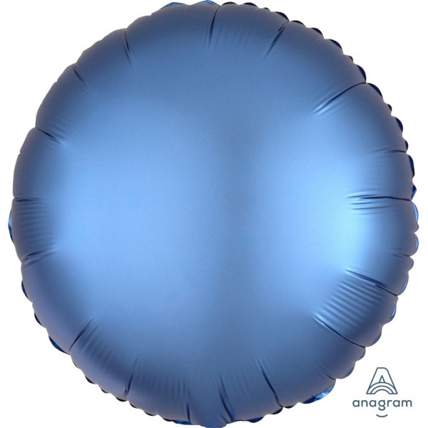 Balon foliowy Satin Luxe - Okrągły granatowy / 43 cm
