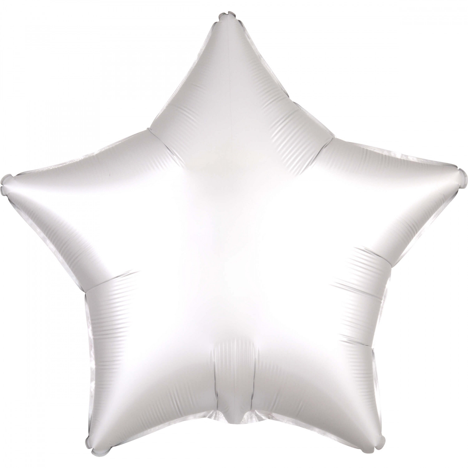 Balon foliowy Satin Luxe - Gwiazda biała / 48 cm