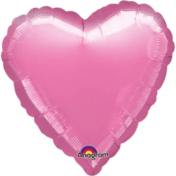 Balon foliowy - Serce różowe / 43 cm