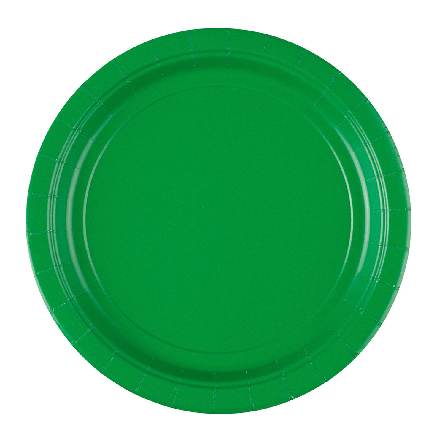 Talerzyki papierowe - zielone / 22,8 cm - 20 szt