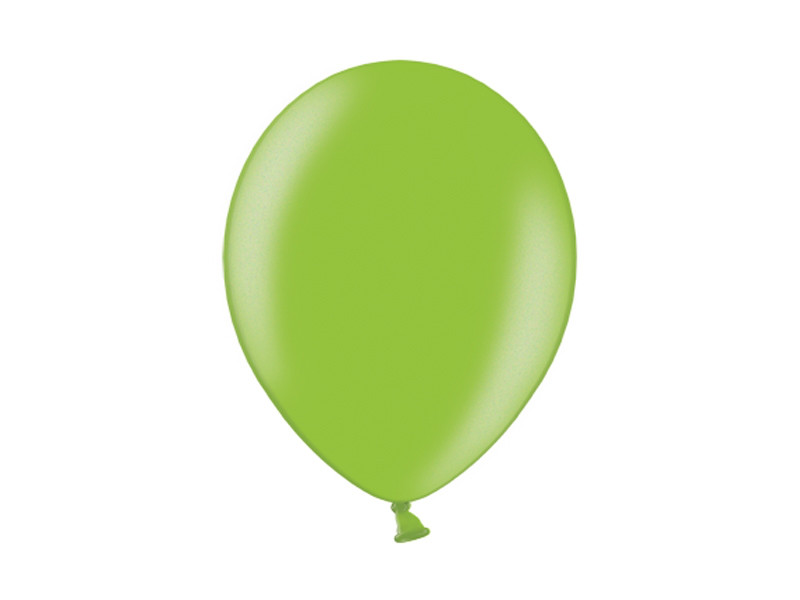 Balony lateksowe 5", Metallic Lime Green / 100 szt