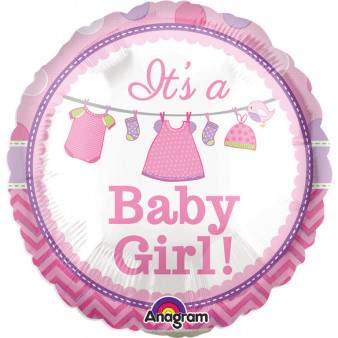 Balon na Narodziny foliowy mini "Baby Girl"