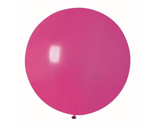 Balon lateksowy kula - pastelowy róż / średnica 0,75 m