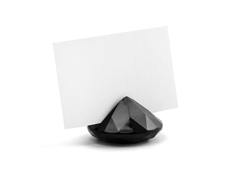 Stojaki na winietki czarne "Diament" / 40 mm