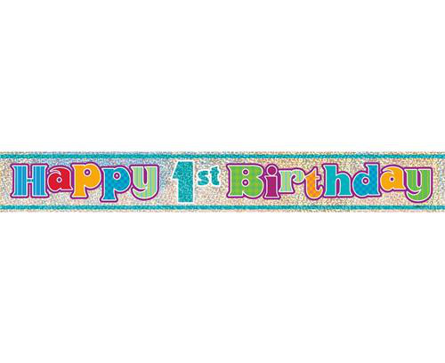 Baner urodzinowy "Happy 1st Birthday"