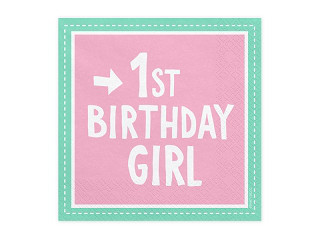 Serwetki papierowe "1st Birthday Girl" / SP33-17