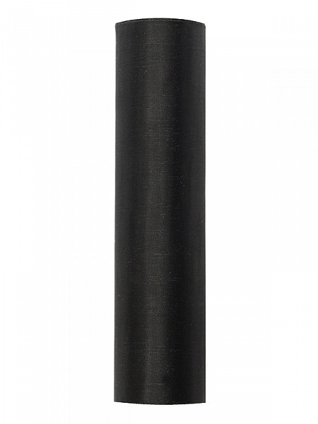 Organza gładka, czarna / 0,16x9 m