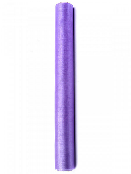 Organza gładka, liliowa / 0,36x9 m